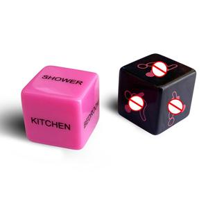 2 Pcs/Set Fun Acrylic Sexy Naughty Erotic Love Dice With Places Xxxxx Video Adult Toy Perfect For Couple Sex Products % - Product Image 1