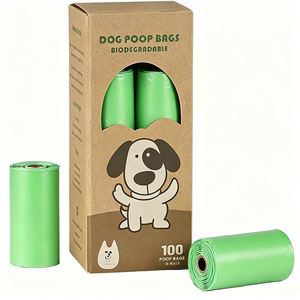 Sacs à déjections canines en plastique recyclé, durables, personnalisables avec logo OEM/ODM, en gros, en stock usine - Product Image 1