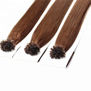 Russian 100 <b>Cheap</b> Remy U Tip Hair <b>Extensions</b> Wholesale 1G Strands Miami Nail Tap Hair <b>Extension</b> - Product Image 1