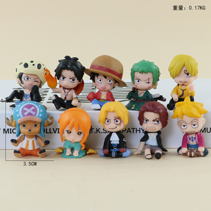 10 unids/set niño 0ne pieza <span class=keywords><strong>Luffy</strong></span> <span class=keywords><strong>Zoro</strong></span> Nami Ace <span class=keywords><strong>Sanji</strong></span> Anime figura misterio caja ciega juguete Catcher Gachapon huevo caja juego premios Juguetes - Product Image 6