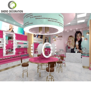 ออกแบบร้านเครื่องสำอางสมัยใหม่ เคาน์เตอร์ไม้สีดำสั่งทำพิเศษสำหรับจัดแสดงเครื่องสำอาง เฟอร์นิเจอร์เครื่องสำอางที่ทนทานสำหรับตู้โชว์เครื่องสำอาง - Product Image 6