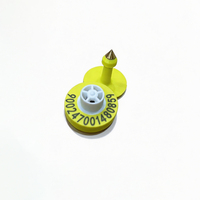 Étiquette d'oreille pour animaux FDX-B de petite taille 25 mm, 134,2 KHz, puce EM4305, pour bétail, bovins, moutons, chèvres, ICAR, pour ferme laitière, directement de l'usine