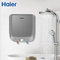 Chauffe-eau électrique mural Haier 10L à chauffage rapide, design compact, protection anti-brûlure, pour camping-car/voiture
