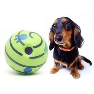 Balle roulante pour chien avec son en caoutchouc Balle de jouet pour chien Pet Cat Dog Balls