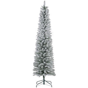 Sapin de Noël en forme d'étoile de 7 pieds, pré-éclairé avec LED blanches, pour intérieur, avec base de support, idéal pour les fêtes - Product Image 3
