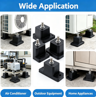 Supports d'isolateur en caoutchouc anti-vibration avec amortisseur puissant