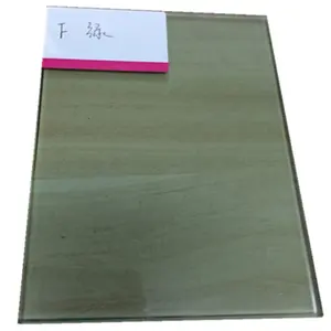 زجاج مخفي بلون أخضر لون أرضي على شكل حرف F عالي الجودة من المورِّد الصيني للجدران الخارجية غير المؤطر مع AS/NZS2208 SGCC