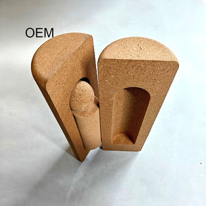 प्राकृतिक कॉर्क आधा रोलर बैलेंस बोर्ड ने योग फिटनेस स्थिरता ट्रेनर - Product Image 4