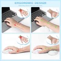 Repose-poignets ergonomique en forme de nuage 2 en 1, mousse à mémoire de forme haute densité pour clavier, souris, usage domestique, bureau, jeux