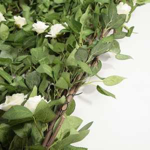 รั้วใบไม้เทียมขยายได้รั้วหญ้ายืดได้สำหรับตกแต่งทำจากพลาสติก - Product Image 6