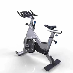 Vélo de spinning Ranao Sports Gym Fitness pour la maison, équipement de cardio-training, cadre en acier, résistance par courroie, capacité utilisateur 180 kg, noir - Product Image 1