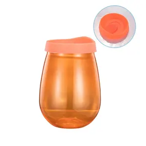 16oz BPA 무료 플라스틱 텀블러 사용자 정의 컬러 와인 텀블러 맥주 텀블러 뚜껑