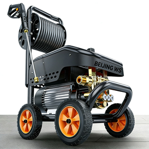 Hidrolavadora Eléctrica Industrial de <span class=keywords><strong>Alta</strong></span> <span class=keywords><strong>Presión</strong></span> de 5500W con Certificación CE, Hidrolavadora de <span class=keywords><strong>Alta</strong></span> Resistencia con Carrete de <span class=keywords><strong>Manguera</strong></span> para Uso Comercial - Product Image 4