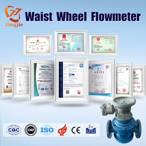 Jingjie OEMカスタマイズ可能キャストスチールオーバルギアフローメーターステンレススチールLCDディスプレイIP66防爆 +/-0.5% 精度 - Product Image 5