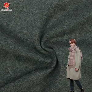 Tekstil özel TC Polyester pamuk toptan yumuşak gevşek örgü kış ceket için CVC polar kumaş