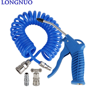 Pistolet à air comprimé, tuyau d'air, souffleur de poussière pour camion, buse de nettoyage, outil pneumatique, poignée en plastique, pistolet à soufflerie angulaire, nettoyeur