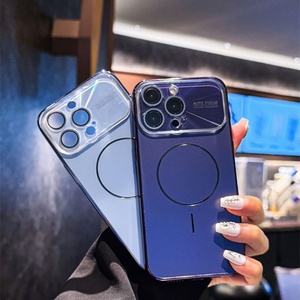 เคสโทรศัพท์แบบแม่เหล็กติดกระจกฝ้าหน้าต่างขนาดใหญ่รุ่นใหม่ พร้อมฟิล์มเลนส์กระจก สำหรับ iPhone 12 13 14 15 16 17 Pro Max 17Air - Product Image 4