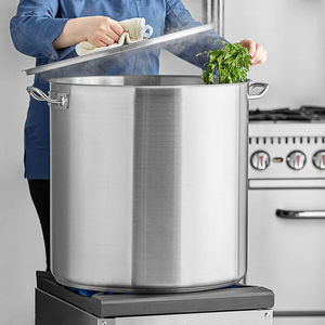 Factory Wholesale Stainless Steel <strong>24</strong>/26/28/30cm Big Stockpot Commercial Kitchen <strong>Cooking</strong> Pots Cookware Stock Pots - Product Image 2