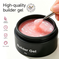 Nouvel Arrivage Gel Constructeur Professionnel Pailleté 50g pour Ongles, Vernis à Ongles, Peinture Nail Art, Gel Dur pour Extension d'Ongles en Salon