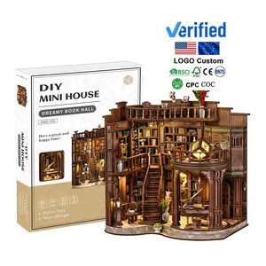 Thiết Kế Mới Tự Làm Nhà Thu Nhỏ Gỗ Câu Đố Vật Liệu Thân Thiện Mô Hình Thiết Lập Nhà Thu Nhỏ Cho Trang Trí Nội Thất - Product Image 6