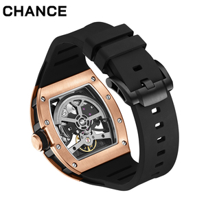 Envío Directo, Reloj Mecánico Automático Tourbillon con Carcasa de Acero Clásica y Cuadrada, Esfera Hueca, para Hombre, Superventas - Product Image 4