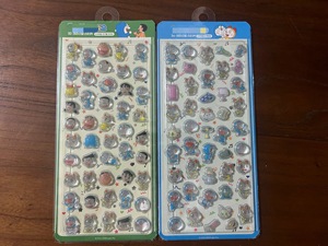<span class=keywords><strong>Autocollants</strong></span> 3D en relief mignons en cristal, style dessin animé ancien, sur toile de chanvre, thème biologie, Pokémon et BONBO DROP - Product Image 5