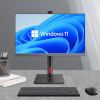 Computadora Todo en Uno Intel de 24 Pulgadas, Windows 11, Negra, con Cámara Telescópica LED de Alta Definición, para Uso en Oficina y Negocios, Ensamblada
