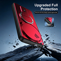 Étui magnétique de luxe avec béquille invisible pour Honor X9D X9A X9C Smart 2024 X8C X7C X6B, compatible avec la charge sans fil et doté d'un protecteur d'objectif