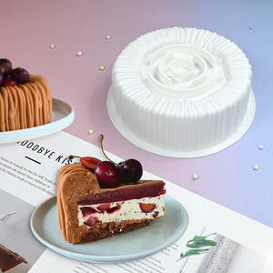 <span class=keywords><strong>Moule</strong></span> à gâteau en mousse <span class=keywords><strong>Charlotte</strong></span> en silicone professionnel <span class=keywords><strong>moule</strong></span> à dessert français texturé en fil pour chocolat Tiramisu Panna Cotta - Product Image 2