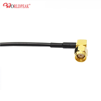 Câble RF flexible SMA mâle coudé vers RP-SMA mâle, assemblage de câble RG174 à faible atténuation 50 ohms, haute protection