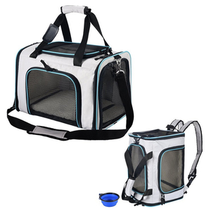 Transportín Ecológico de Lona Suave para Mascotas, Transportín a Prueba de Escapes para Perros y Gatos Pequeños y Medianos - Product Image 1