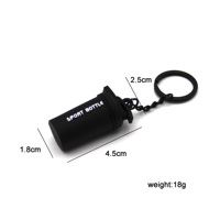 Porte-clés 3D en caoutchouc pour équipement de sport et fitness, avec motifs de disques de musculation, haltères, barres d'haltères et kettlebells, Prêt à expédier