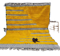 Tapis en laine fait main, moderne, couleur unie, à poils longs, noué à la main, pour salon, tapis de luxe pour la maison, fournisseur