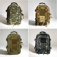 Mochila Táctica de Camuflaje para Hombre, Nuevo Diseño, Gran Capacidad, Expandible, Impermeable, de PVC y Poliéster con Cierre