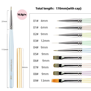 Hot 1/9-Piece <strong>Nail</strong> Cleaning <strong>Brush</strong> Macaroon Color <strong>Nail</strong> Liner <strong>Brushes</strong> Acrylic Private Label For Home And <strong>Nail</strong> Salon Nagelburste - Product Image 6