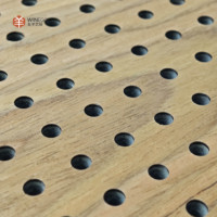 Panneaux acoustiques perforés préfabriqués en placage de bois écologique WINEGO, ignifuges