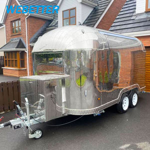 รถขายอาหารไอศกรีมเคลื่อนที่รถเข็นอาหารทำจากสแตนเลสสำหรับสุนัขรับผลิตป๊อปคอร์นร้อน - Product Image 5