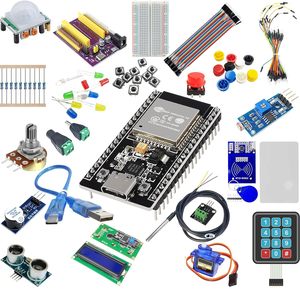 Kit de démarrage ESP32 avec capteurs, modules d'affichage et fils, kit électronique 20 en 1 pour Arduino <span class=keywords><strong>IDE</strong></span>, carte de développement ESP32 - Product Image 2