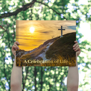 Libro Commemorativo Personalizzato, Libro degli Ospiti per Funerali, 50 Pagine, Copertina Rigida, in Memoria di, per Piccole Imprese, Vendita all'Ingrosso - Product Image 3