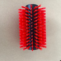 Pas de brosses à rouleaux cylindriques industrielles en nylon quantité minimale de commande personnalisées pour le nettoyage