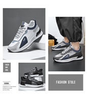 Chaussures de sport de printemps à la mode pour hommes, légères, décontractées, avec design respirant, semelle épaisse, nouveauté