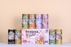 OEM personalizado China JINBOSHI marcas melocotón blanco piña ciruela fruta miel sabor trigo cerveza bebidas 330ml 500ml 1000ml 2.5% vol - Product Image 6