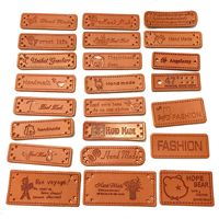 Étiquettes gaufrées/étiquettes en cuir avec logo/patchs en cuir pour jeans et chapeau