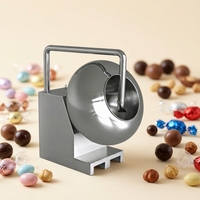 Machine de revêtement rotative en acier inoxydable 304 CST 1-170 kg pour chocolat, bonbons, noix et snacks