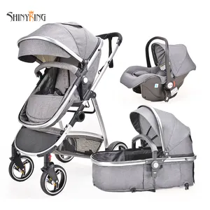 Portable Folding High Landscape Baby Buggy 3 In 1 Travel Baby Carriage Luxury Baby Stroller
