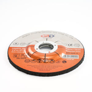 Meule à angle personnalisée haute dureté 115*6*22.23mm, à profil <span class=keywords><strong>dépression</strong></span>, en résine d'aluminium, 80m/s, extra fine, GRD T27, pour découpe - Product Image 4