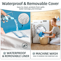 Luxuriöses Wasserdichtes Solides Modisches Quadratisches Hunde-Sofa Hochwertiges Memory-Schaum Hundebett Super Weiches Kissen Welpenbett