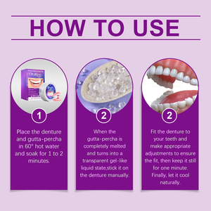 Set di Ribasatura per Dentiere in Silicone Più Venduto per Migliorare l'Estetica del Sorriso Materiale Confortevole Set per Otturazioni e Dentiere - Product Image 2