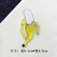 Zomerfruit kralen opnaaipatches handgemaakte strass fruitplakjes applicatie watermeloen citroen banaan decoratieve kraalpatch
