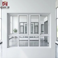 Ventanas Corredizas Horizontales Modernas de PVC/UPVC con Doble Acristalamiento y Cortina Colgante para Sala de Estar, Dormitorio o Escuela
